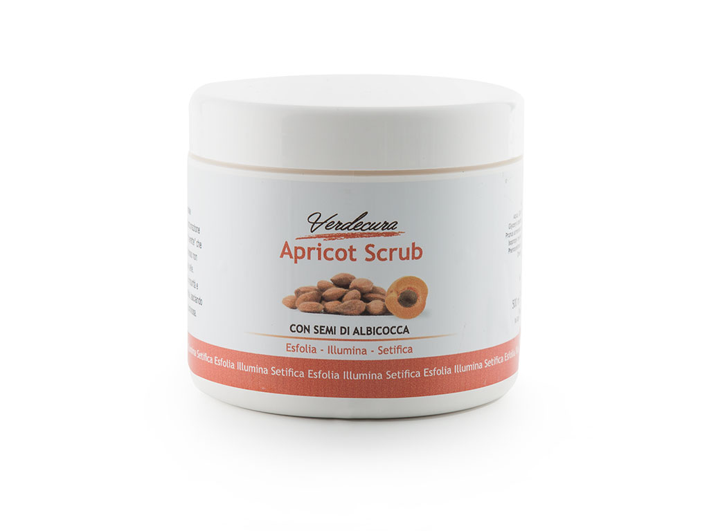 Verdecura apricot scrub semi di albicocca esfoliante illuminante setificante trattamenti corpo