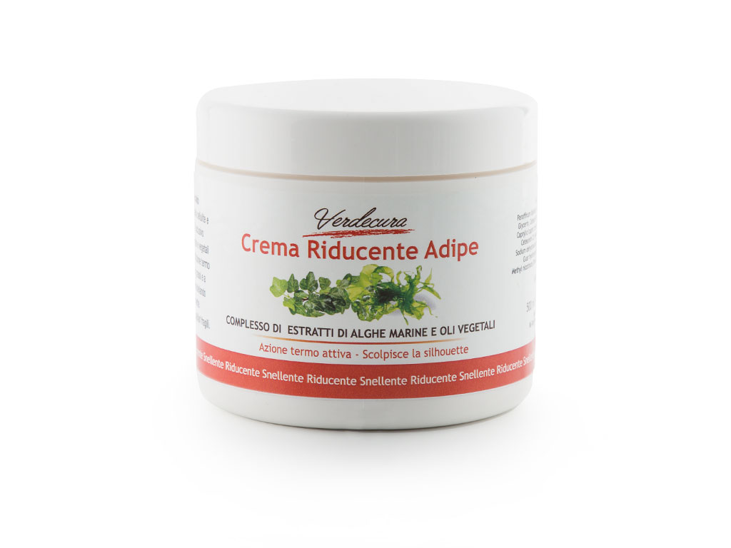 Verdecura crema riducente adipe estratti di alghe marine e oli vegetali azione termo attiva scolpisce la silhouette snellente trattamenti corpo benessere